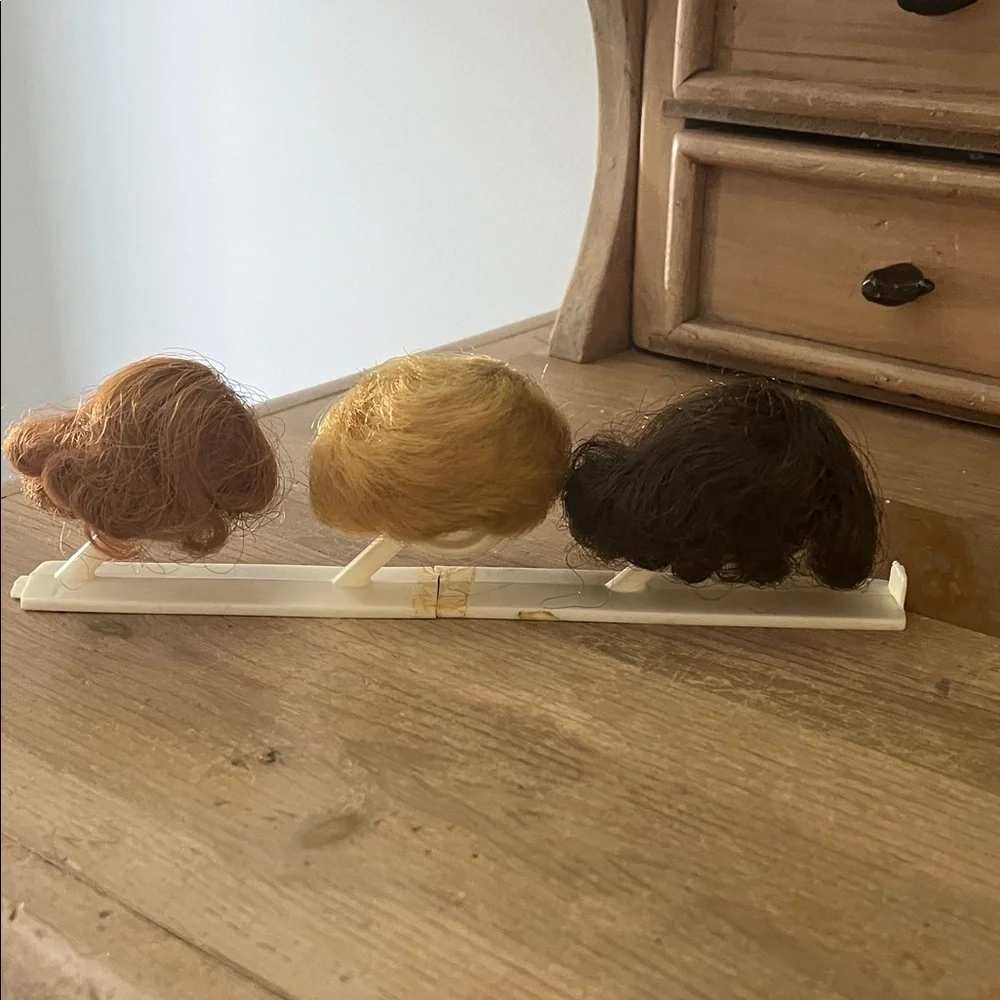 Barbie Miss Fashion Queen Wigs Set of 3 Redhead Brunette Blonde 1960’s